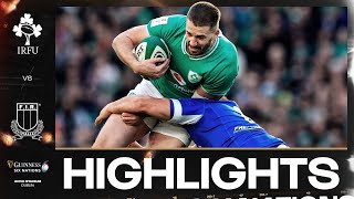 HIGHLIGHTS  ☘️ IRELAND V ITALY 🇮🇹  2024 MENS GUINNESS SIX NATIONS RUGBY [upl. by Mufinella]