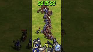 50 Elite Cataphracts vs 50 Elite Boyars AoE2 Shorts ageofempires gaming [upl. by Anayk251]