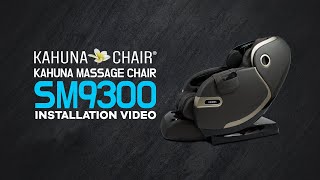 SM9300 Kahuna Massage Chair Installation [upl. by Kiker317]