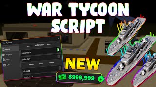 NEW War Tycoon Script PASTEBIN 2024 AUTO CRATEAUTO BUY INFINITE AMMO GET CASH FAST AIRDROP [upl. by Adnamahs]