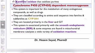 🔴 9 Metabolism Part 3 Cytochrome P450 Enzymes DrHazem Sayed [upl. by Navac]