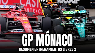 RESUMEN LIBRES 2 GP MÓNACO  LECLERC IMBATIBLE Y FERNANDO ALONSO ILUSIONA EN P3 F1 MonacoGP [upl. by Anilegnave]