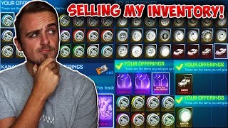 Selling my inventory in Rocket League [upl. by Natalie]