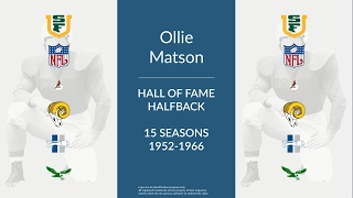 Ollie Matson Hall of Fame Football Halfback [upl. by Adhamh984]