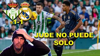 REACCIÓN al BETIS 1 REAL MADRID 1  LALIGA [upl. by Haibot267]