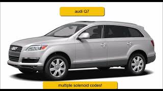 MULTIPLE SHIFT SOLENOID CODES LIMP MODE AUDI Q7 09D AUTOMATIC TRANSMISSION [upl. by Warrick]