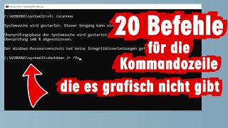 20 geniale Befehle für die WindowsKommandozeile [upl. by Petuu]