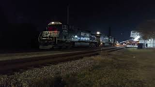 Westbound NS Light Power waits at Bridge 5 for signal to proceed to Portlock Yard [upl. by Aicen]