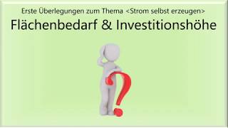 Energiewende Strom selber erzeugen Teil1 [upl. by Airbmac]