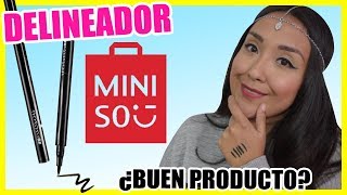 DELINEADOR DE OJOS MINISO  Reseña  Nadia Elias [upl. by Rudolph]