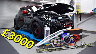 Adding £3000 in Handling UPGRADES to a Mini JCW F56 LCI2 [upl. by Vipul894]