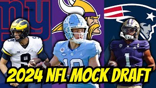 2024 NFL 2 ROUND Mock Draft Free Agency Edition [upl. by Suirradal]