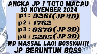 PREDIKSI TOTO MACAU 30 NOVEMBER 2024  BOCORAN TOTO MACAU  RUMUS TOTO MACAU  ANGKA JITU MACAU [upl. by Rosalynd211]