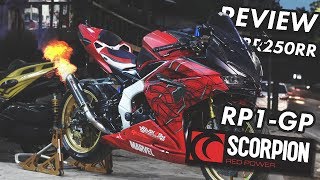 REVIEW SCORPION RP1GP CBR250RR  LAYZ MOTOR [upl. by Ailet]