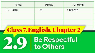 Class 7 English Chapter 29  Playing with the Words 29  Class 7 English Chapter 2 Page 20 [upl. by Esital]