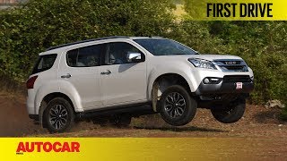 ISUZU MU X  First Drive  Autocar India [upl. by Cartwright880]