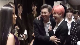 BTS Celebrity Interactions on Billboard 2019 [upl. by Jerrie]