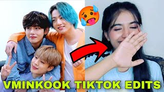 Vminkook TikTok Edits  Reaction  BTS TikTok  Parisa Reaction [upl. by Lyndon]