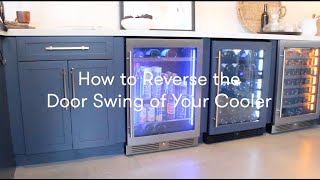 How To Reverse The Door Swing Of Your Wine Or Beverage Cooler [upl. by Anileda]