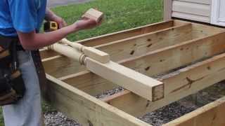 How to Install Deck Posts from SampL Spindles [upl. by Enyalb391]