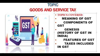 GSTGOODS and Service Tax  BcomH 3rd Year BASIC Concept Fully Covered 😀😀😀🔥🔥 [upl. by Nibbs]