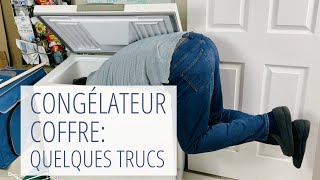 Le congélateur coffre horizontal  astuces pour le dégivrer et organiser son contenu [upl. by Eelatsyrc]