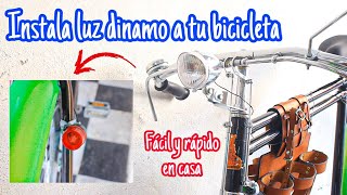 ¿Cómo instalar luz dinamo a mi bicicleta  PASO A PASO  My Bike MX [upl. by Acinnod]