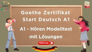 A1 German Exam Practice Material for listening Exam 2024  Goethe Zertifikat A1 [upl. by Vtarj]