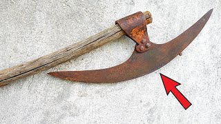 Restoration Rusty BARDICHE Axe [upl. by Eey227]