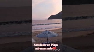 Bello atardecer en playa Miramar manzanillo playa manzanillo oldisgoldsongs foryou foryoupage [upl. by Vannie]