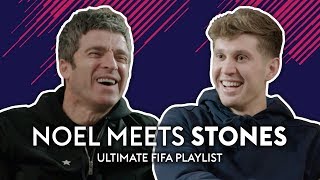 Is De Bruyne an Ed Sheeran fan  Noel Gallagher meets John Stones  Ultimate FIFA Playlist [upl. by Dorry]