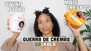 Cuál crema es mejor Skala Divino Potão Vs Mais Crespos  Cabello Rizado [upl. by Nnawtna]