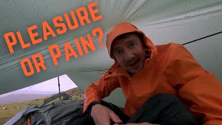 Tarp and bivy camping in bad weather  Robens Mountain Bivy [upl. by Akin]