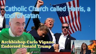 Archbishop Carlo Vigano Officially endorsed Donald Trump Shocking letter [upl. by Procora818]