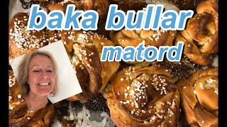 Lär dig svenska  baka bullar  kanelbullens dag  Recept  ord mat [upl. by Ana]