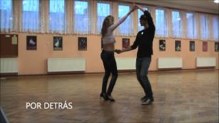 5 FIGURAS DE NIVEL BASICO BACHATA CLASS [upl. by Tersina]