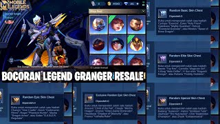 BOCORAN EVENT SHINING STAR SKIN LEGEND GRANGER  BISA FARMING BANYAK SKIN PERMANENT MOBILE LEGENDS [upl. by Naillimixam788]