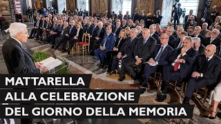 Mattarella alla celebrazione del “Giorno della Memoria” [upl. by Ridgley]