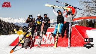 VIPProcoaching with Christof Schenk at Snowpark Alta Badia – Freeski Highlights – 19032016 [upl. by Llerat]