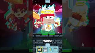 Expresi Mata Tolah Toleh growtopia shorts [upl. by Orihakat]