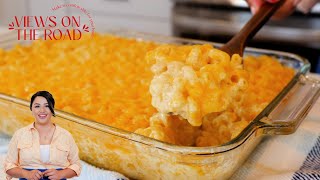 SUPER EASY CREAMY BAKED MAC N CHEESE RECIPE [upl. by Spearing655]