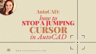 AutoCAD Jumping Cursor  How to fix a jumpy cursor in AutoCAD [upl. by France]