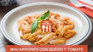 🍝 Macarrones con queso y tomate  Recetas Nestlé Cocina [upl. by Zenobia758]