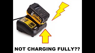 Is your DeWalt FlexVolt Battery Not Charging or holding a state of charge Simple Solution DCB115 [upl. by Alimac]