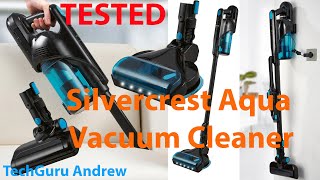 Silvercrest Cordless Cyclone Handheld Vacuum Cleaner Aqua [upl. by Nybor]