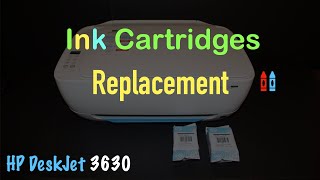 HP DeskJet 3630 Ink Cartridge Replacement Scan Alignment Page review [upl. by Norton]