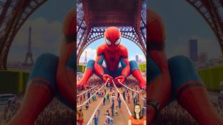 💥❤ evolution of Spiderman In Eiffel 🥰 Avengers Evolution ✅️ marvel avengers spiderman shorts [upl. by Oetam]