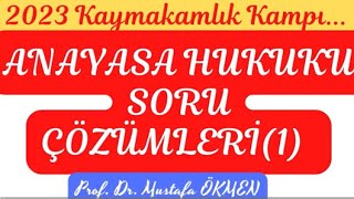 2023 Kaymakamlık Sınavı Anayasa Hukuku İnsan Hakları Soru Çözümleri 1 kaymakamlık insanhakları [upl. by Kauffman]