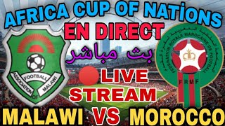 🔴LIVE STREAM  MALAWI VS MOROCCO AFRICA CUP OF NATİONS [upl. by Kcorb]