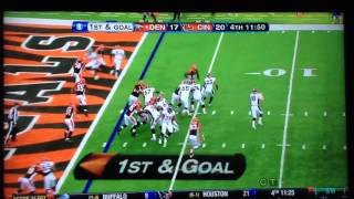 Peyton Manning Audible VS Bengals [upl. by Dlnaod]